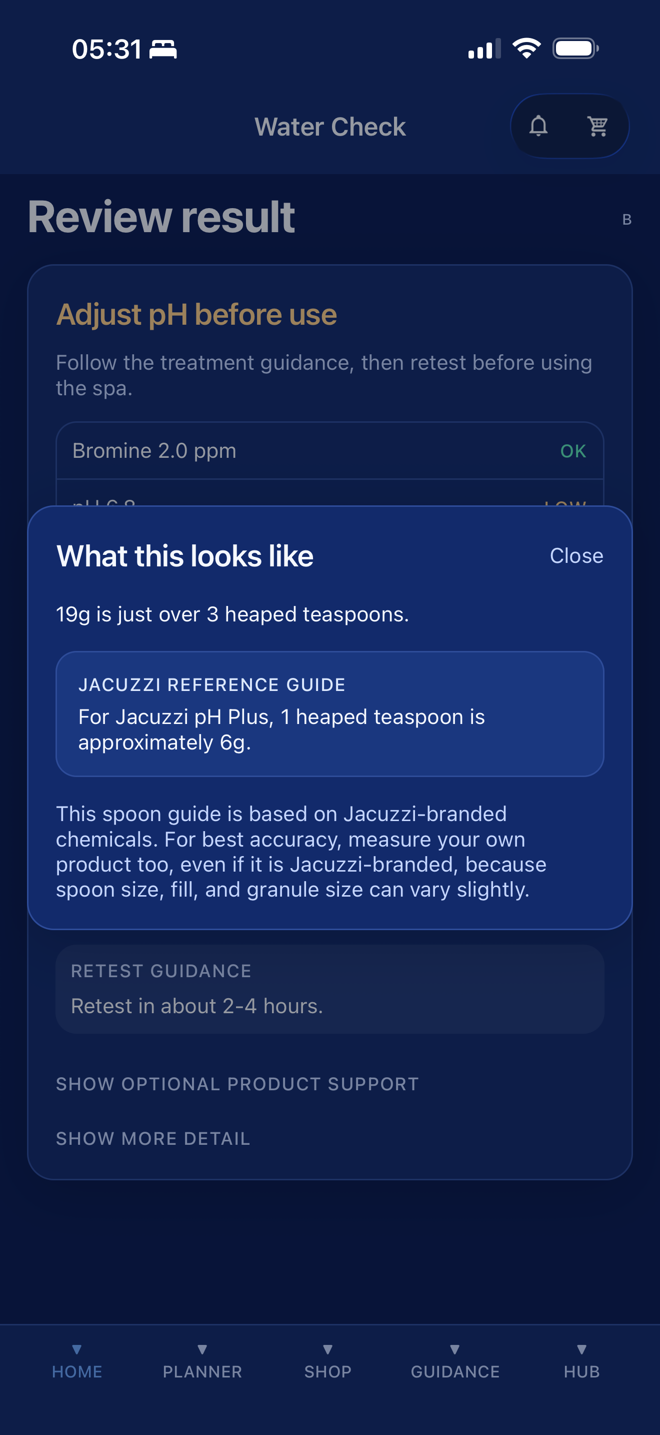 Understand and apply in the SpaWise app